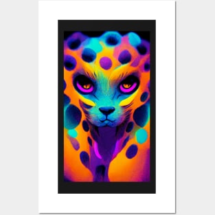 Psychedelic Cheetah Posters and Art
